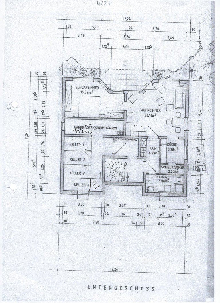 ..SKIZZE Kaisersesch Souterrainwohnung ATTRAKTIVE SOUTERRAINWOHNUNG IN BEVORZUGTER STADTLAGE VON KAISERSESCH